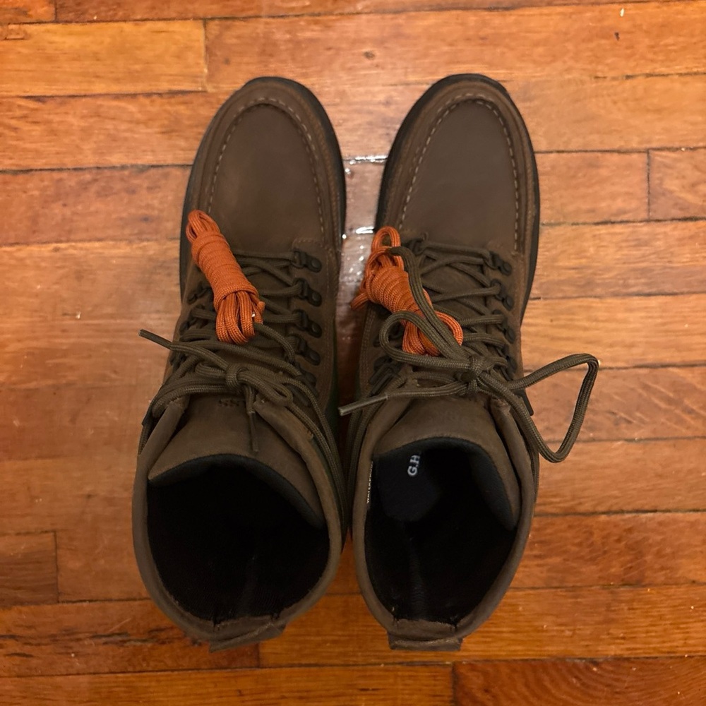 Men’s GH Bass Vibram outsole Green and Brown High-Top Boots size 10.5 - Picture 4 of 8